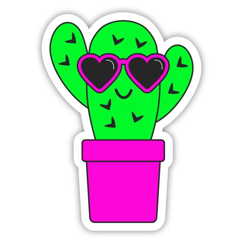 Cactus Full Color Vinyl Decal - Custom Size