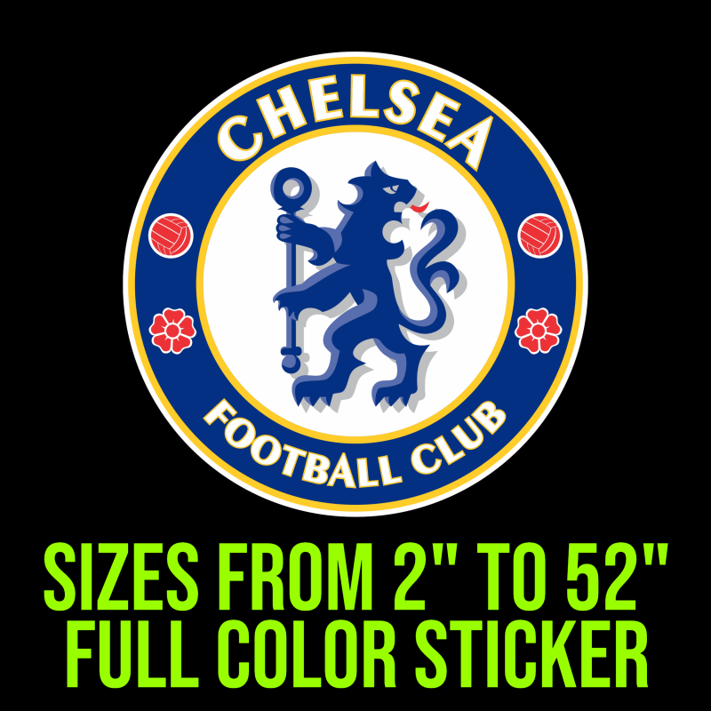 Chelsea Football Club Full Color Vinyl Decal