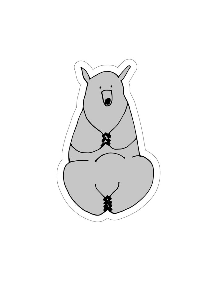 Bear Full Color Vinyl Decal - Custom Size