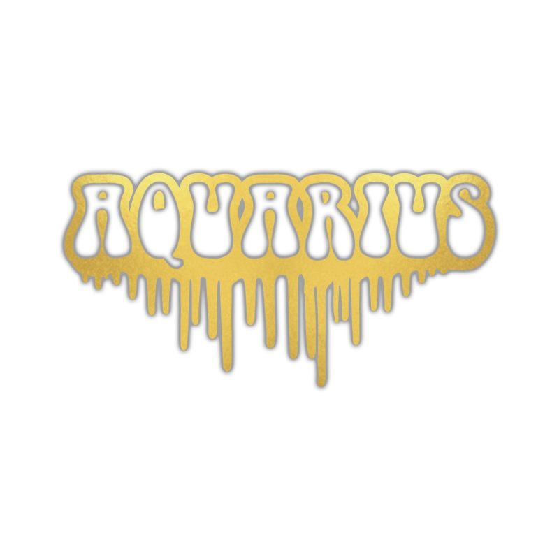 Aquarius Drip - Full Color Vinyl Decal - Custom Size