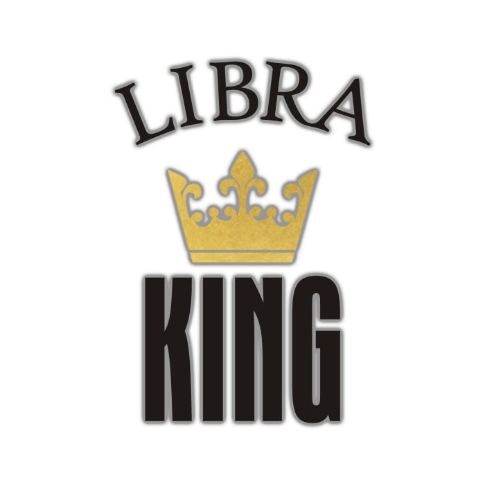 Libra King - Full Color Vinyl Decal - Custom Size