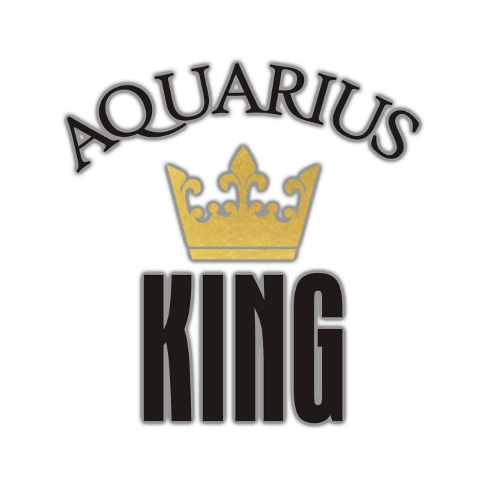 Aquarius King - Full Color Vinyl Decal - Custom Size