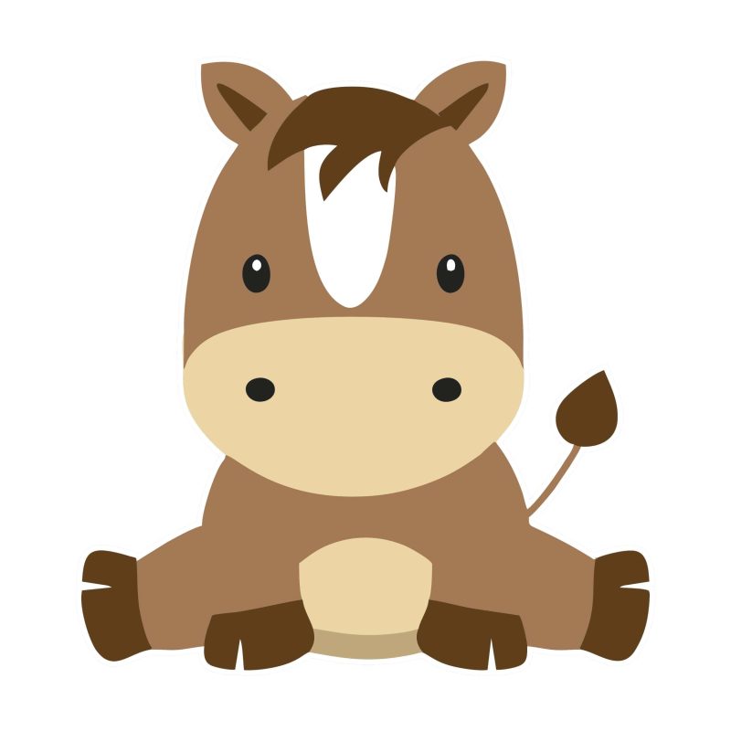 Baby Horse - Full Color Vinyl Decal