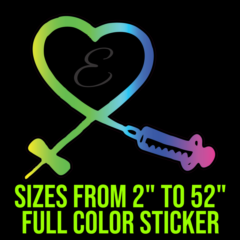 Butterfly Shot Full Color Vinyl Decal - Custom Size