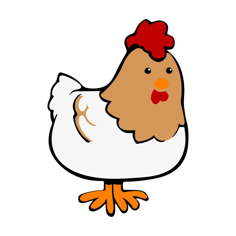 Chicken - Full Color Vinyl Decal