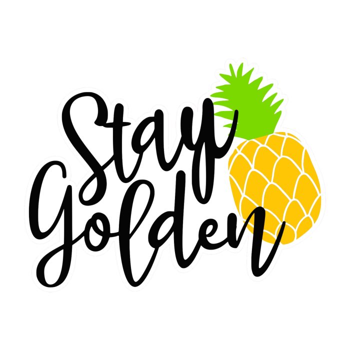 Stay Golden- Full Color Vinyl Decal