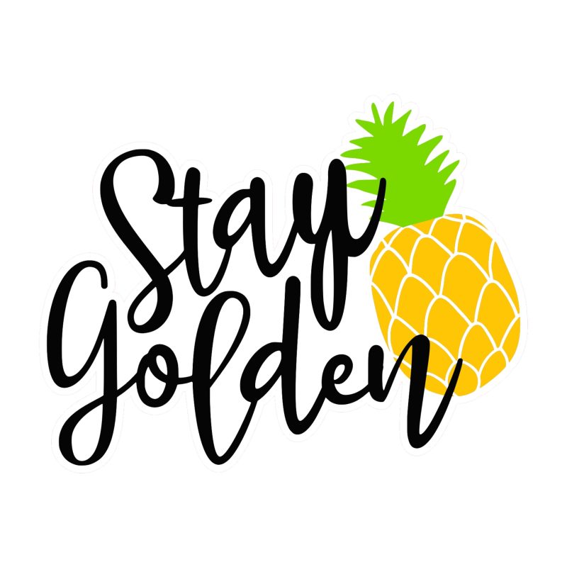 Stay Golden- Full Color Vinyl Decal