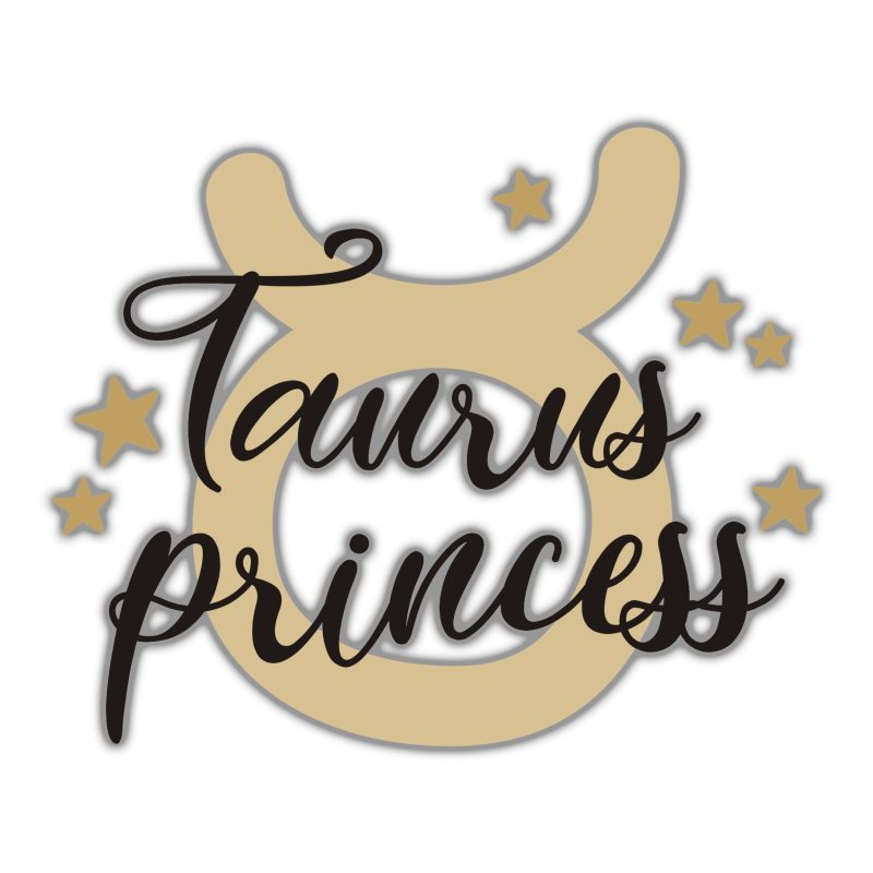 Taurus Princess - Full Color Vinyl Decal - Custom Size