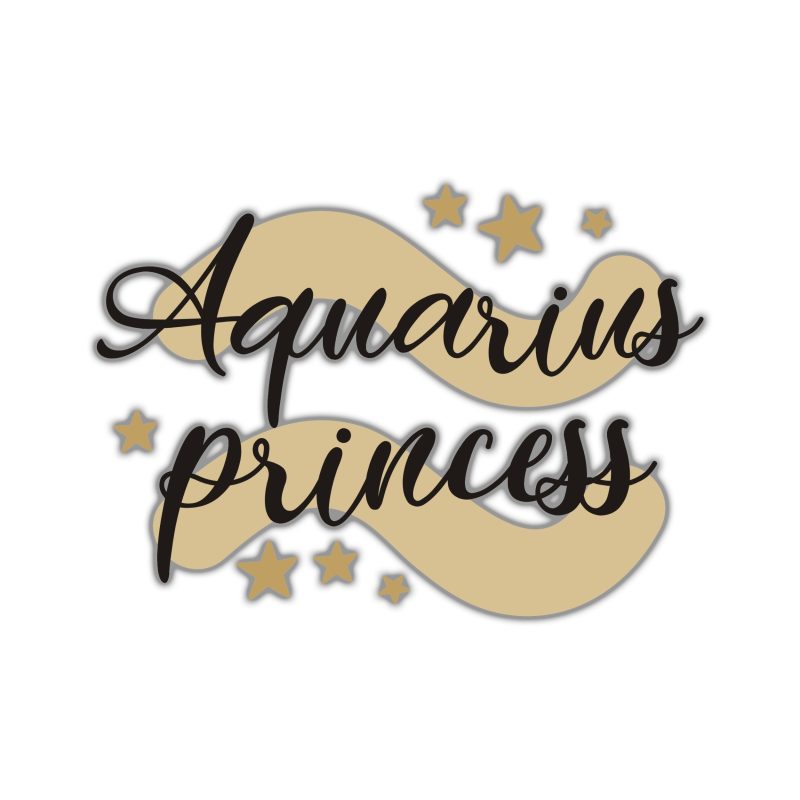 Aquarius Princess - Full Color Vinyl Decal - Custom Size