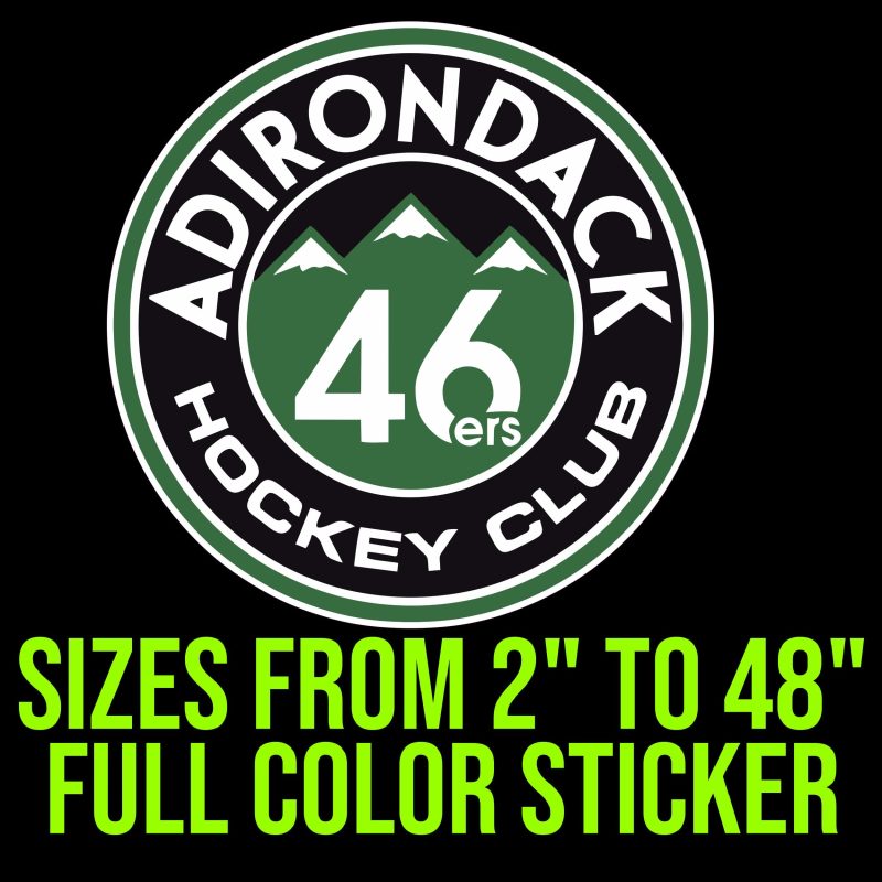 Adirondack Hockey Club 46ers Full Color Vinyl Decal