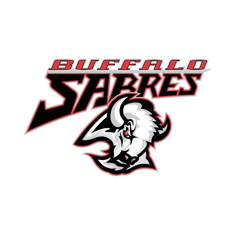 Buffalo Sabres - Retro Buffalo With Name - Full Color Vinyl Sticker - Custom Size