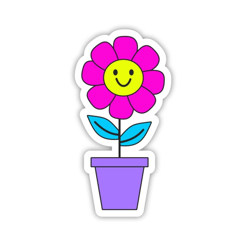 Flower Full Color Vinyl Decal - Custom Size