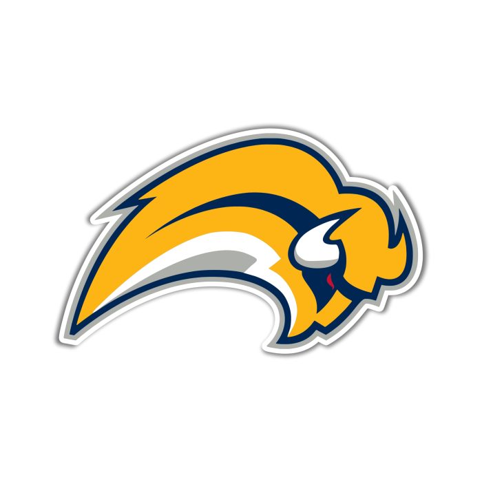 Buffalo Sabres - Yellow Buffalo - Full Color Vinyl Sticker - Custom Size