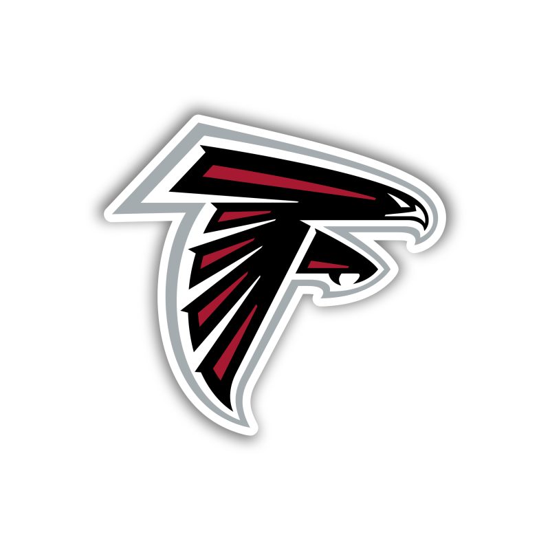 Atlanta Falcons - Falcon - Full Color Vinyl Sticker - Custom Size