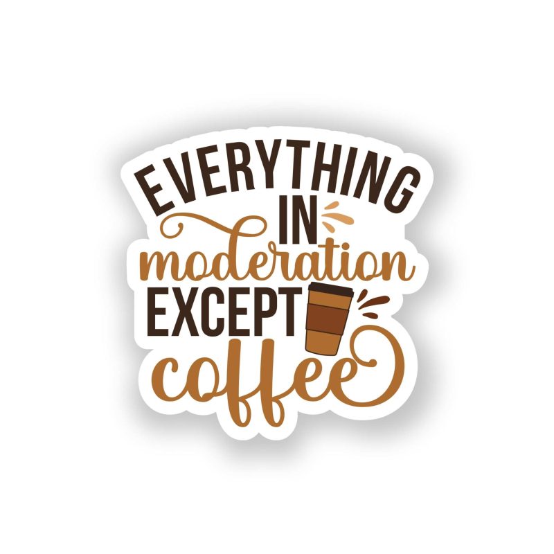 Coffee Full Color Vinyl Decal - Custom Size
