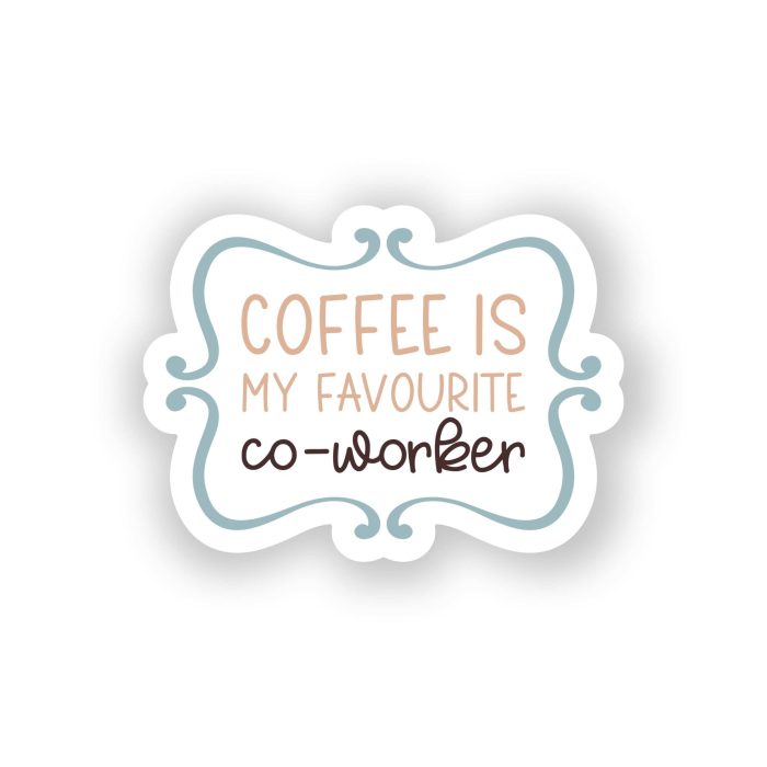 Coffee Full Color Vinyl Decal - Custom Size