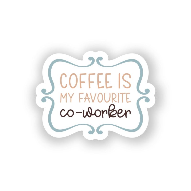 Coffee Full Color Vinyl Decal - Custom Size
