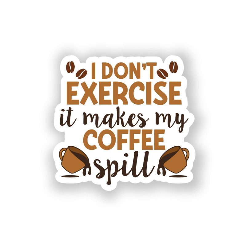 Coffee Full Color Vinyl Decal - Custom Size