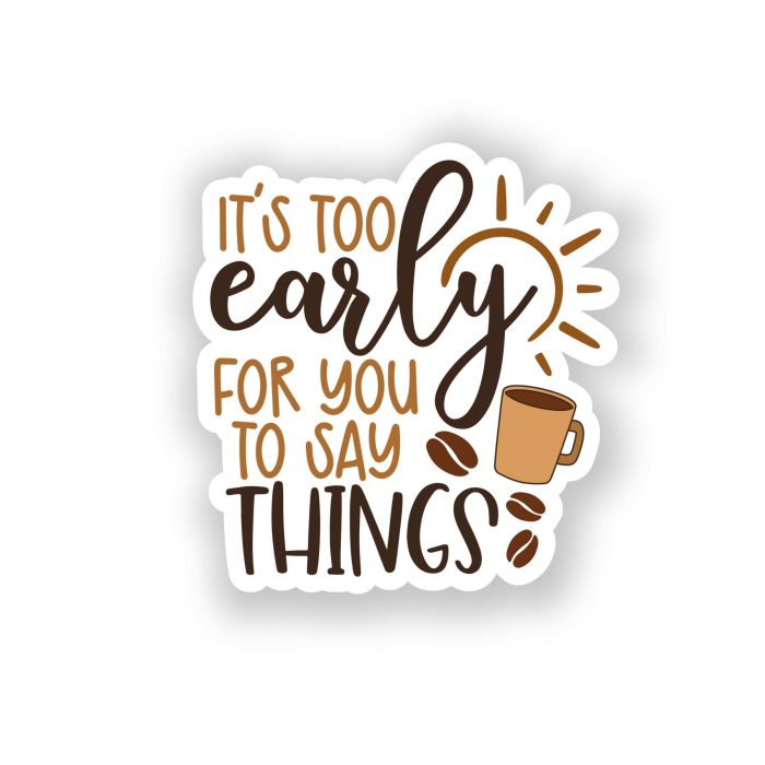 Coffee Full Color Vinyl Decal - Custom Size