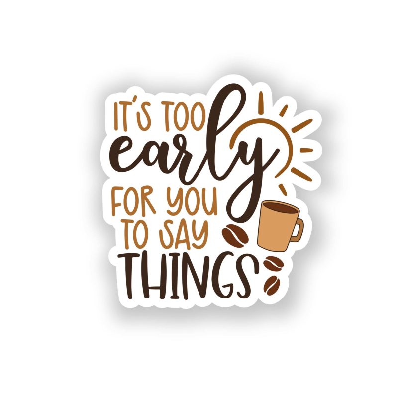 Coffee Full Color Vinyl Decal - Custom Size