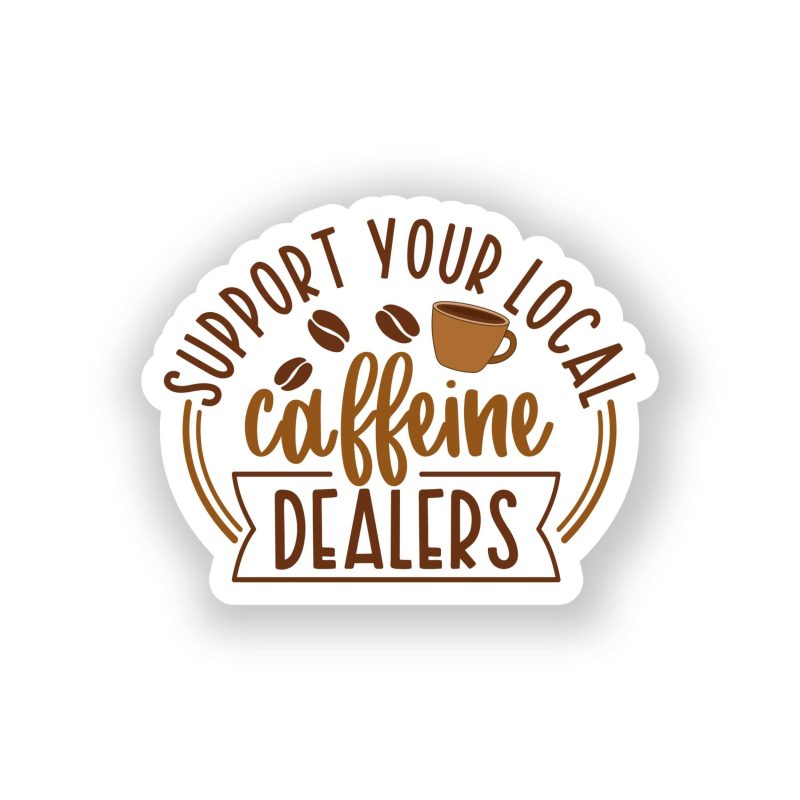 Coffee Full Color Vinyl Decal - Custom Size