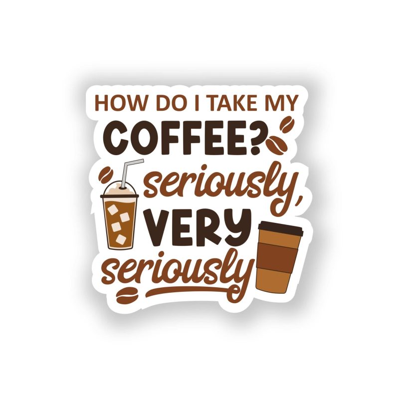 Coffee Full Color Vinyl Decal - Custom Size