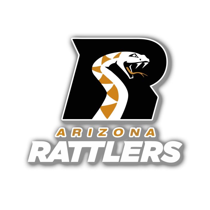 Arizona Rattlers Full Color Vinyl Decal - Custom Size