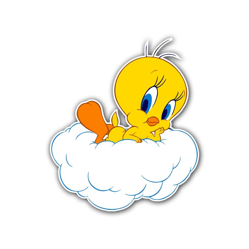 Looney Tunes - Tweety - Full Color Vinyl Sticker - Custom Size