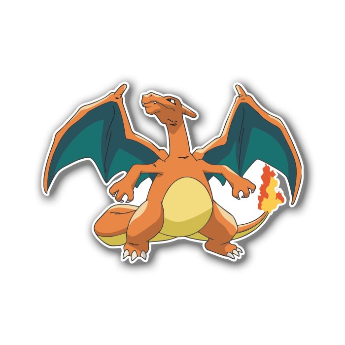 Charizard Full Color Vinyl Decal