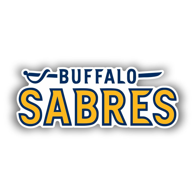 Buffalo Sabres - Name - Full Color Vinyl Sticker - Custom Size