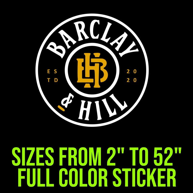 Custom for Kyle - Barclay & Hill