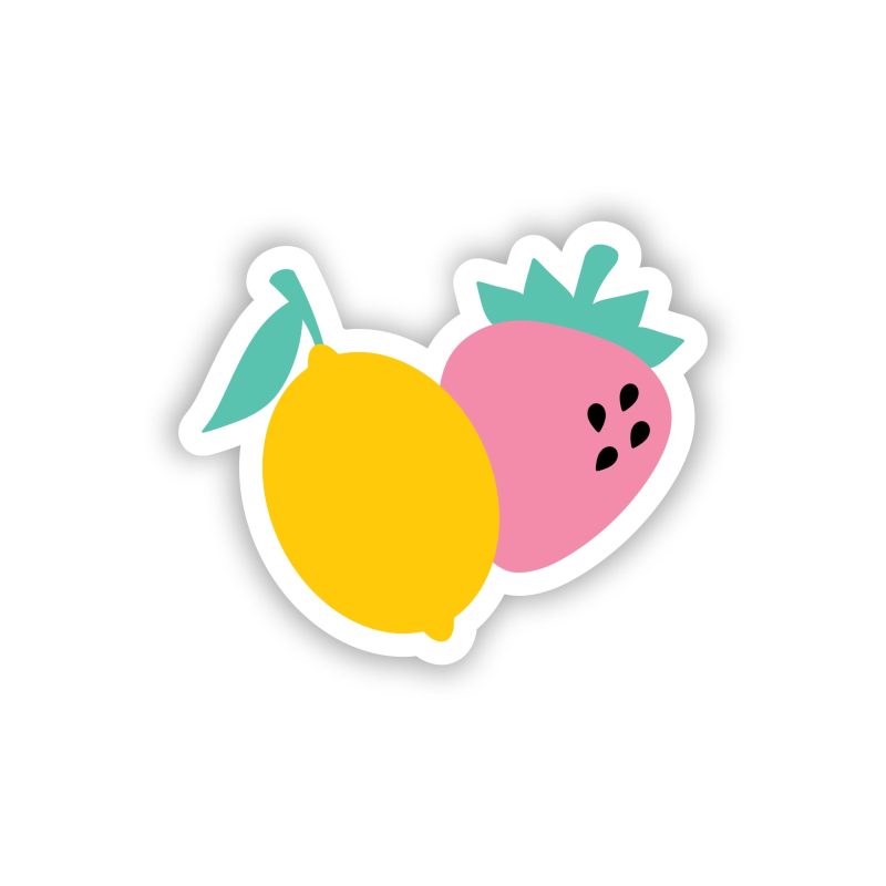 Lemon and Strawberry Full Color Vinyl Decal - Custom Size