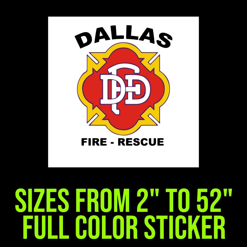 Custom for Chris - Dallas Fire and Rescue - Custom Size