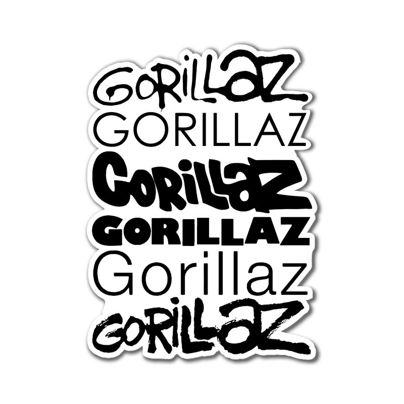 Gorillaz Full Color Vinyl Decal - Custom Size