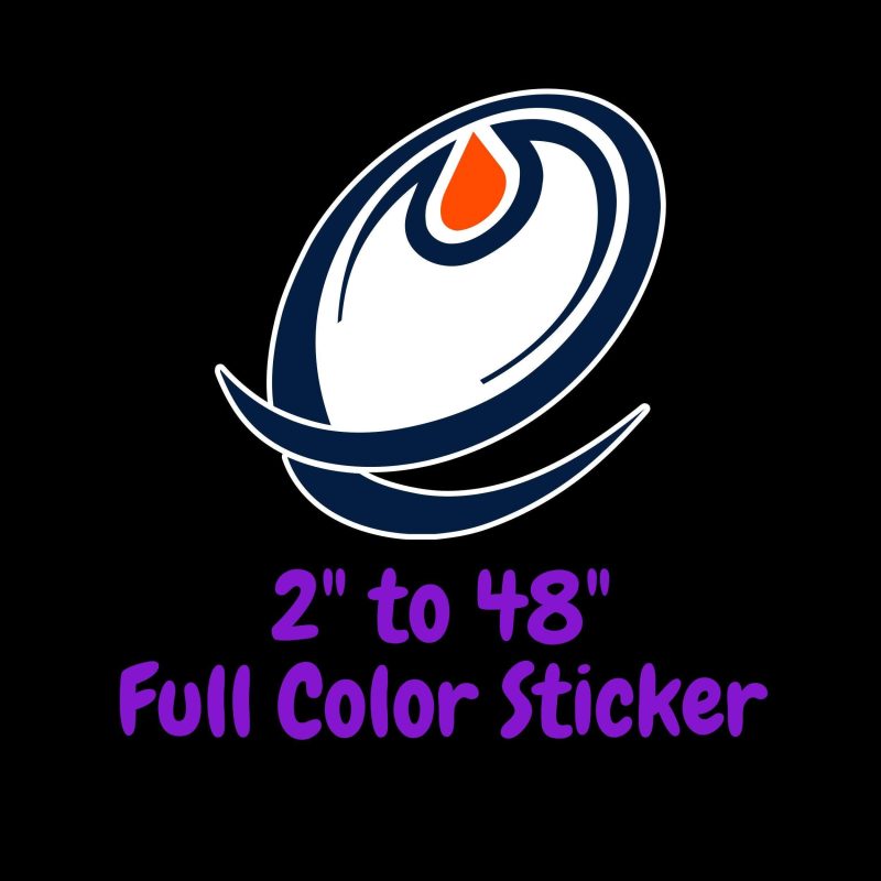 Edmonton Oilers - O - Full Color Vinyl Sticker - Custom Size
