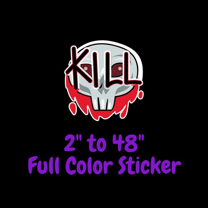 Among us Full Color Vinyl Sticker - Custom Size