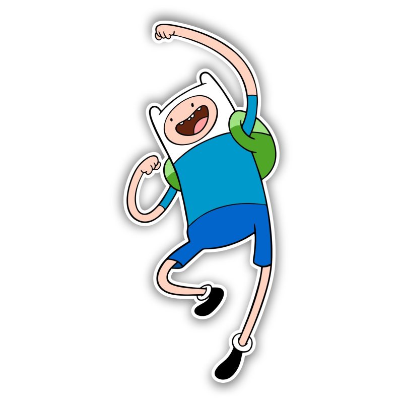 Finn Full Color Vinyl Decal - Custom Size