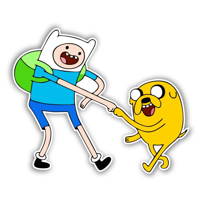Adventure Time Full Color Vinyl Decal - Custom Size