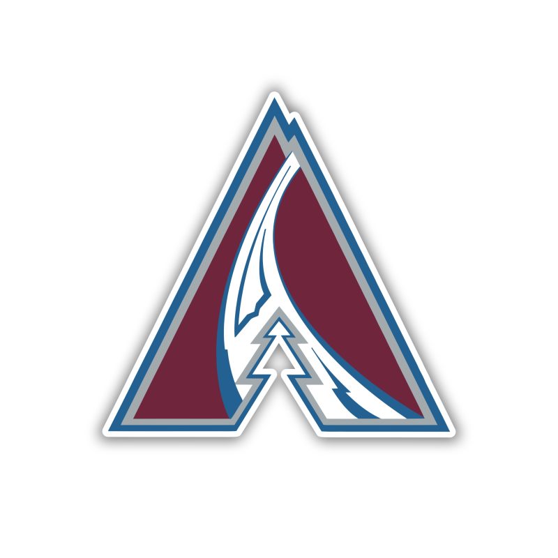 Colorado Avalanche - A - Full Color Vinyl Sticker - Custom Size
