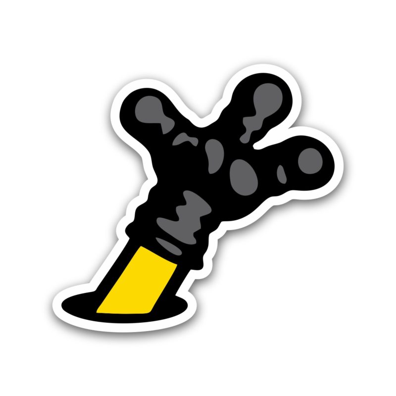 Despicable Me - Minion Arm - Full Color Vinyl Sticker - Custom Size