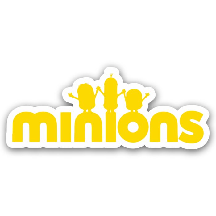 Despicable Me - Minions in Yellow - Full Color Vinyl Sticker - Custom Size