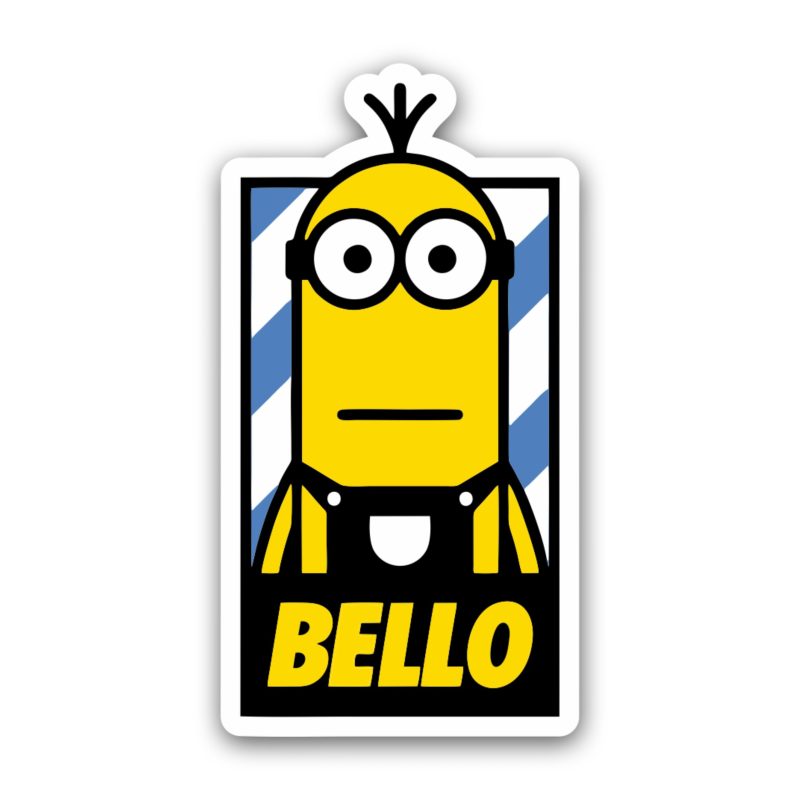 Despicable Me - Kevin With Bello - Full Color Vinyl Sticker - Custom Size