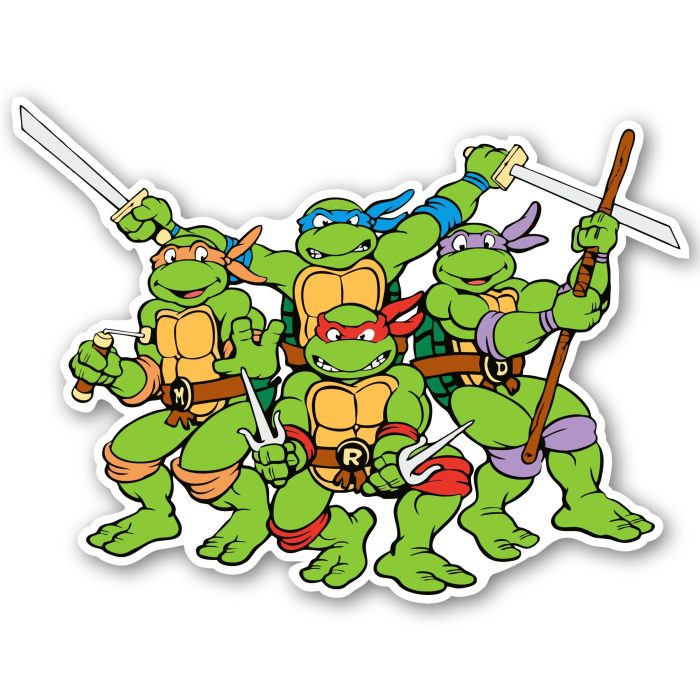 Teenage Mutant Ninja Turtles Full Color Vinyl Decal