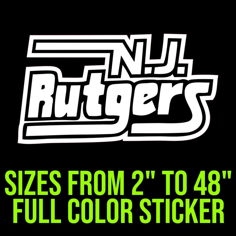 Custom for Scott - Rutgers - Full Color Vinyl Decal