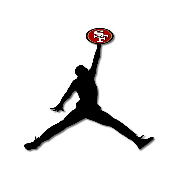 49ers Jumpman Full Color Vinyl Decal