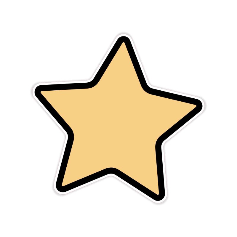 Star Full Color Vinyl Decal - Custom Size
