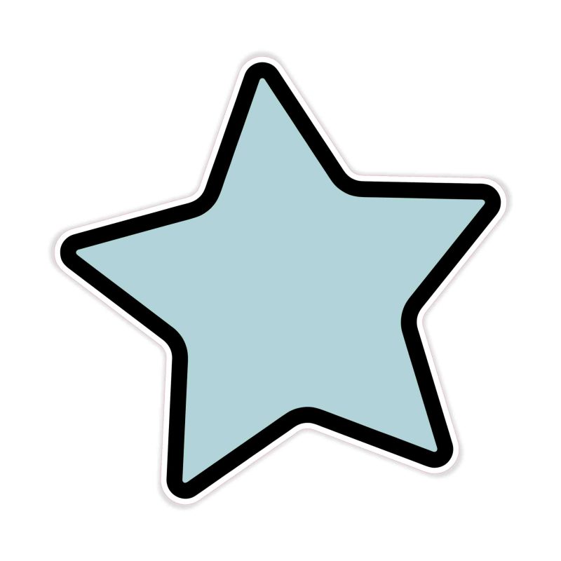 Star Full Color Vinyl Decal - Custom Size