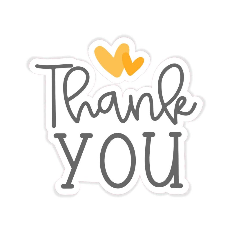 Thank you - Full Color Vinyl Decal