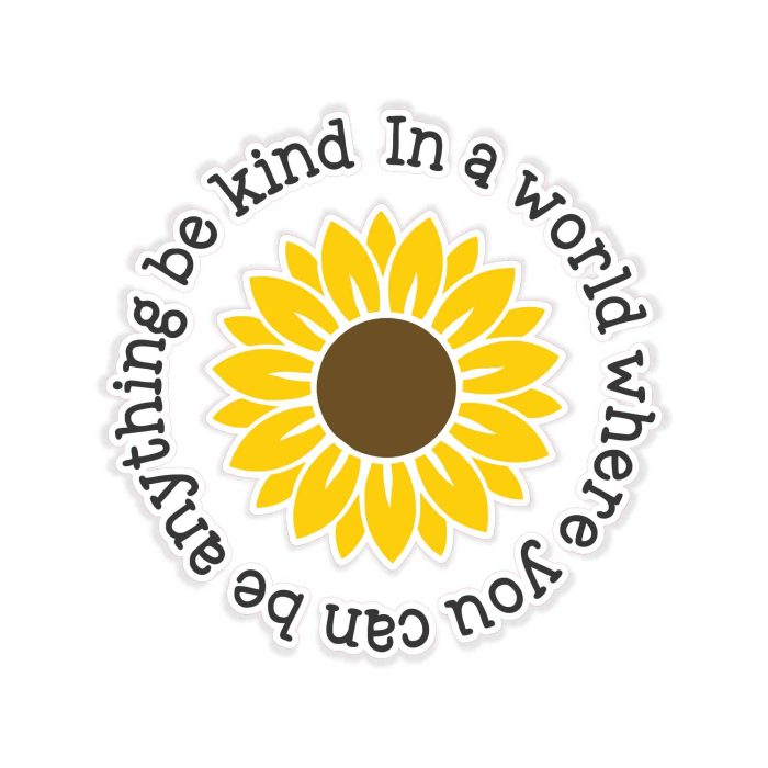 Sunflower Full Color Vinyl - Custom Size