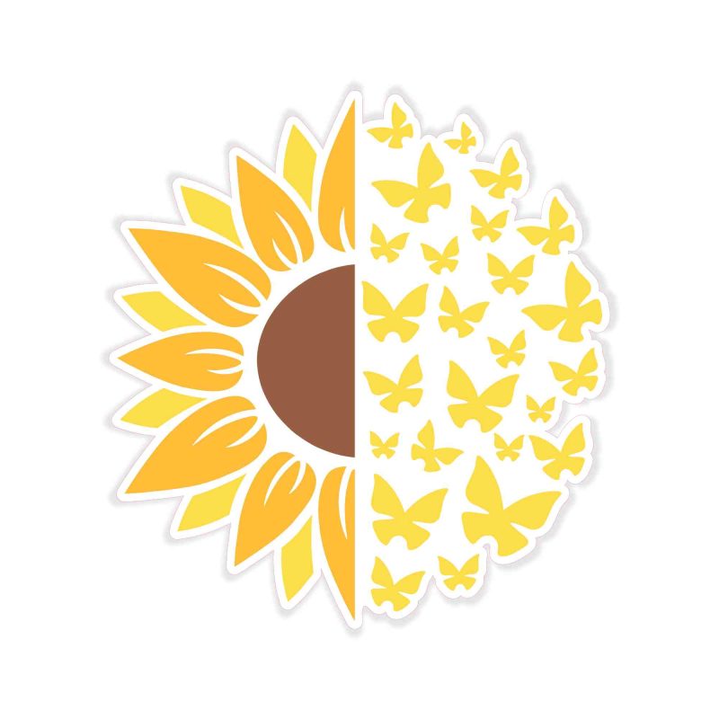 Sunflower Full Color Vinyl - Custom Size